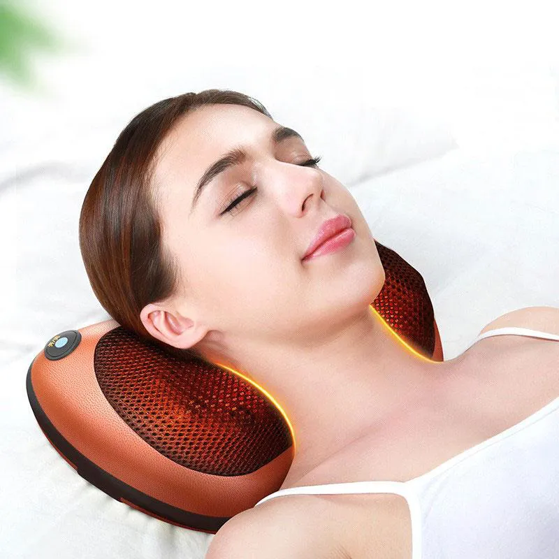ALMOFADA MASSAGEADORA MOVIMENTOS SHIATSU COM CROMOTERAPIA