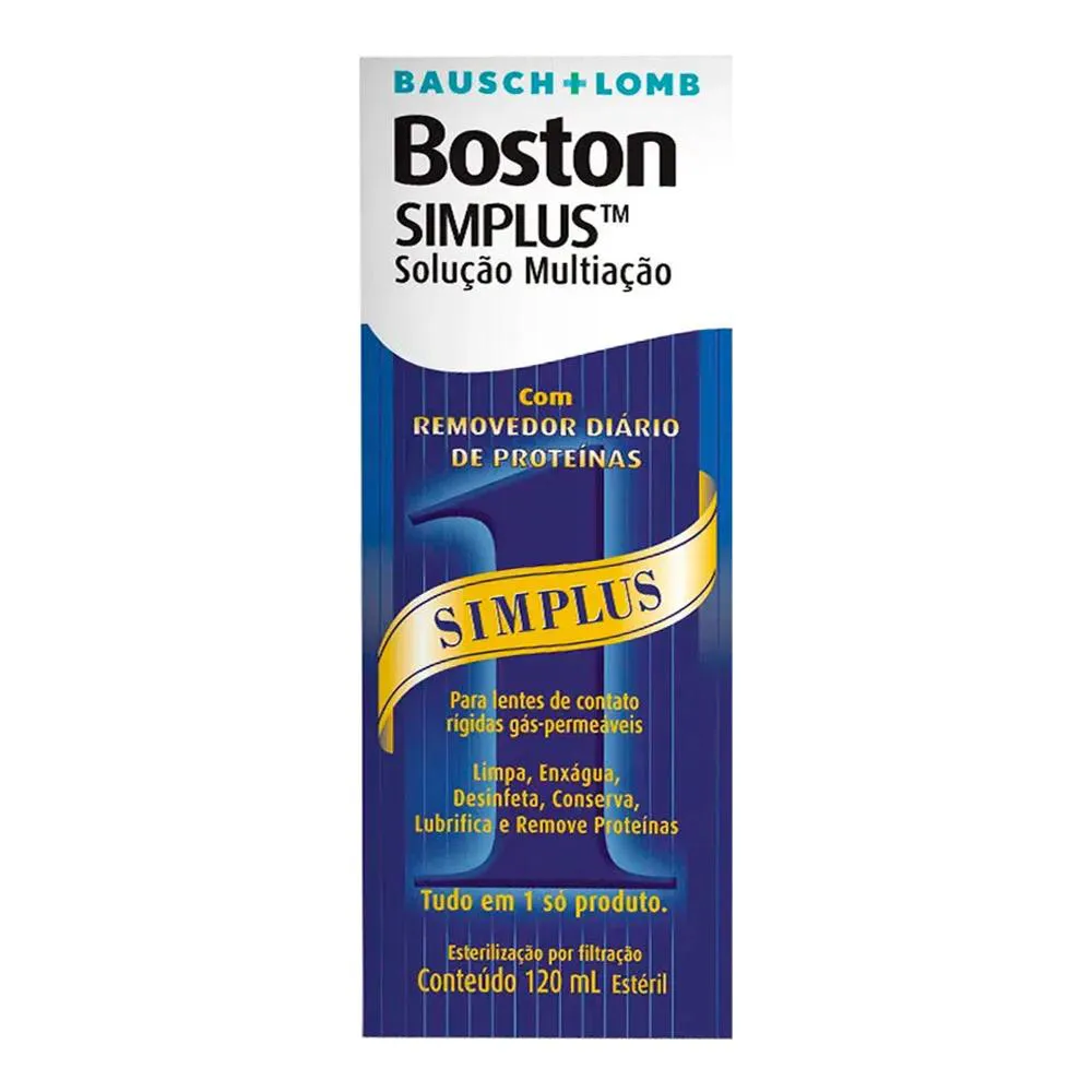 BOSTON SIMPLUS SOLUçãO MULTIAçãO PARA LENTES DE CONTATO 120ML