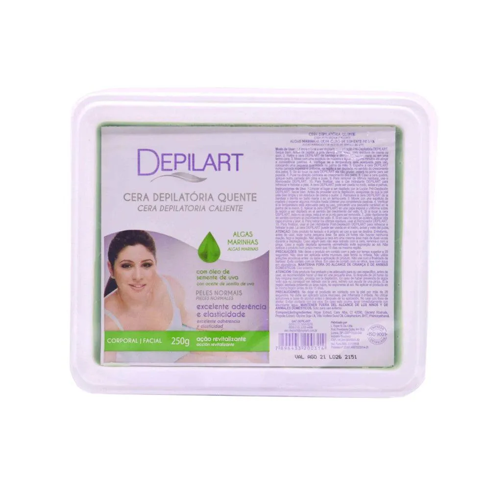 CERA DEPILATóRIA DEPILART ALGAS 250G