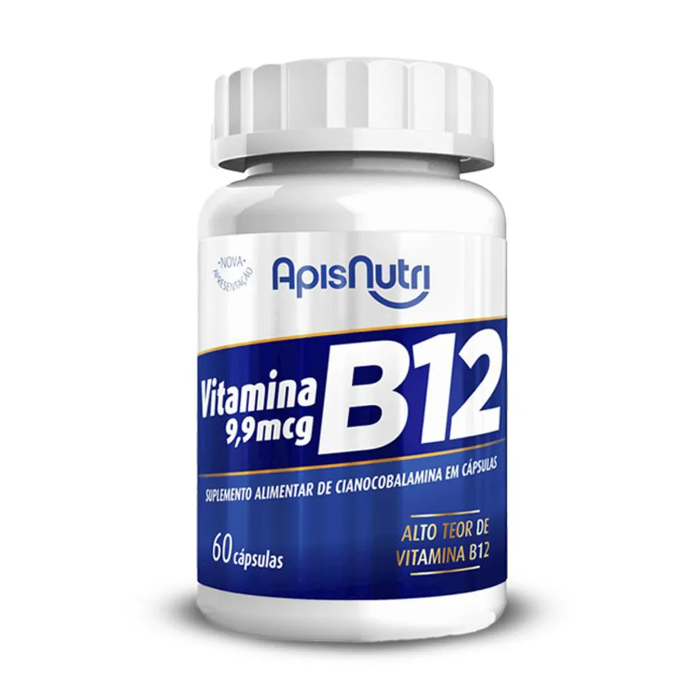 VITAMINA B12 APISNUTRI 60 CáPSULAS