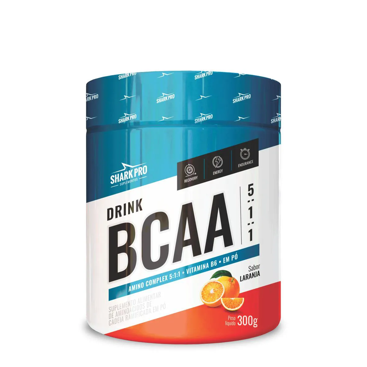 BCAA EM PÓ - BCAA DRINK 5:1:1 - SABOR LARANJA - 300G