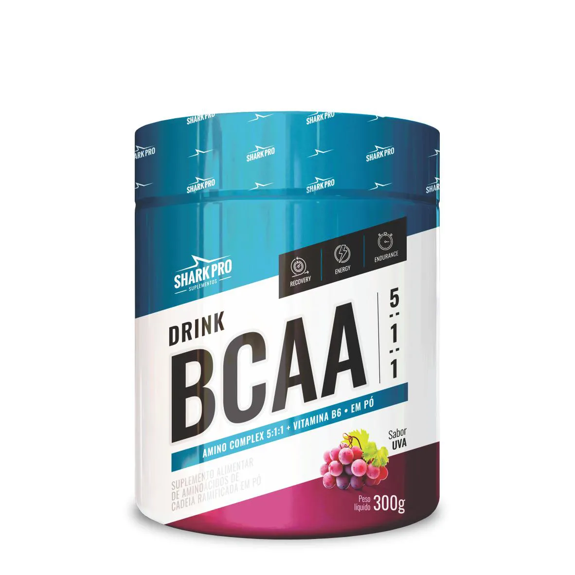 BCAA EM PÓ - BCAA DRINK 5:1:1 - SABOR UVA - 300G