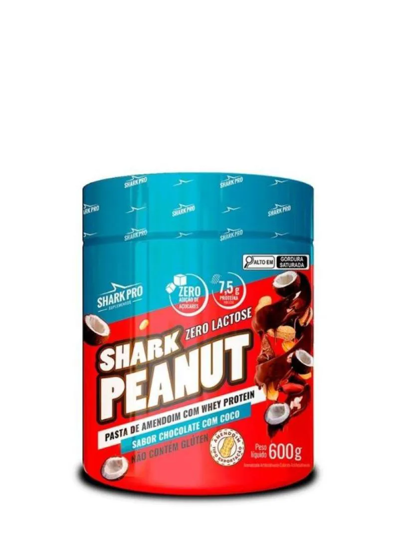 PASTA DE AMENDOIM GOURMET (COM WHEY) CHOCOLATE COM COCO 600G