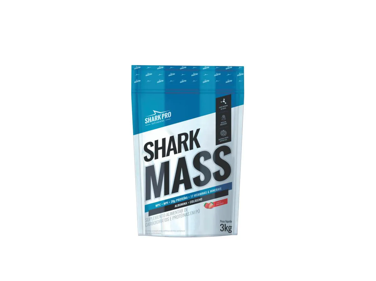 SHARK MASS POUCH 3KG - SABOR MORANGO