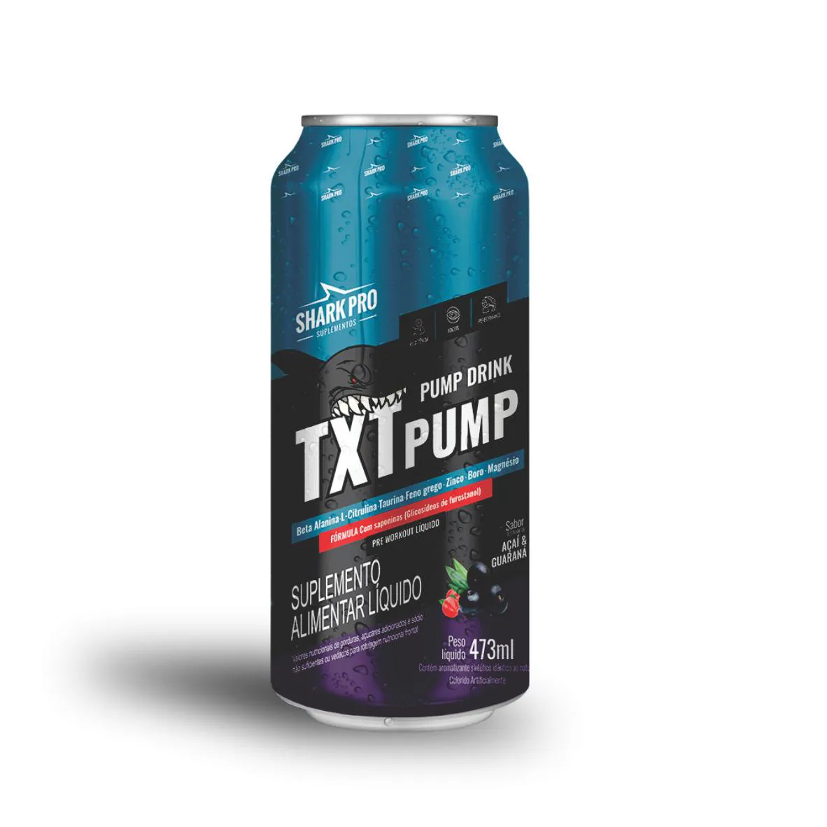 TXT PUMP - PRÉ TREINO DRINK AÇAI E GUARANA