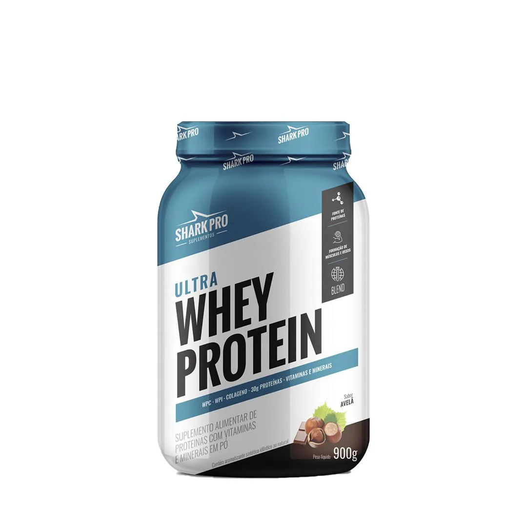 ULTRA WHEY POTE CHOCOLATE COM AVELÃ