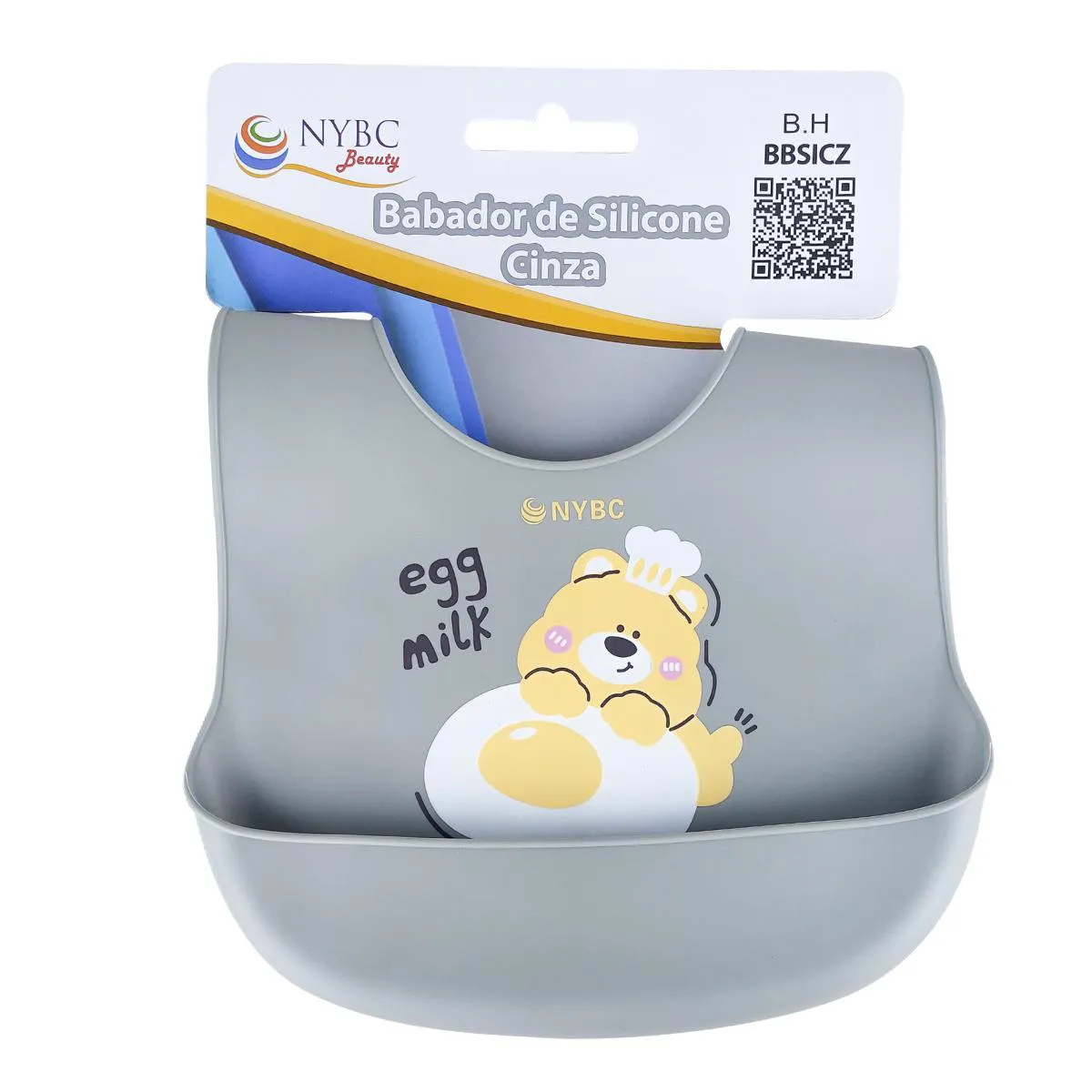 BABADOR DE SILICONE CINZA SíLICA GEL NYBC