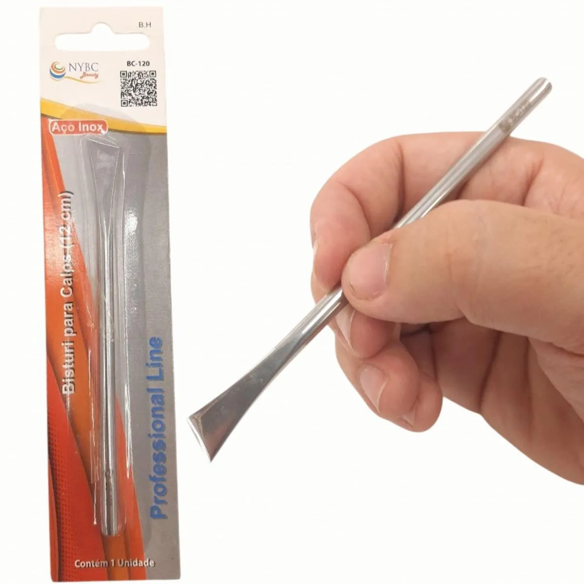 BISTURI P/ CALOS (12,0 CM) PROFISSIONAL QUALIDADE INOX NYBC