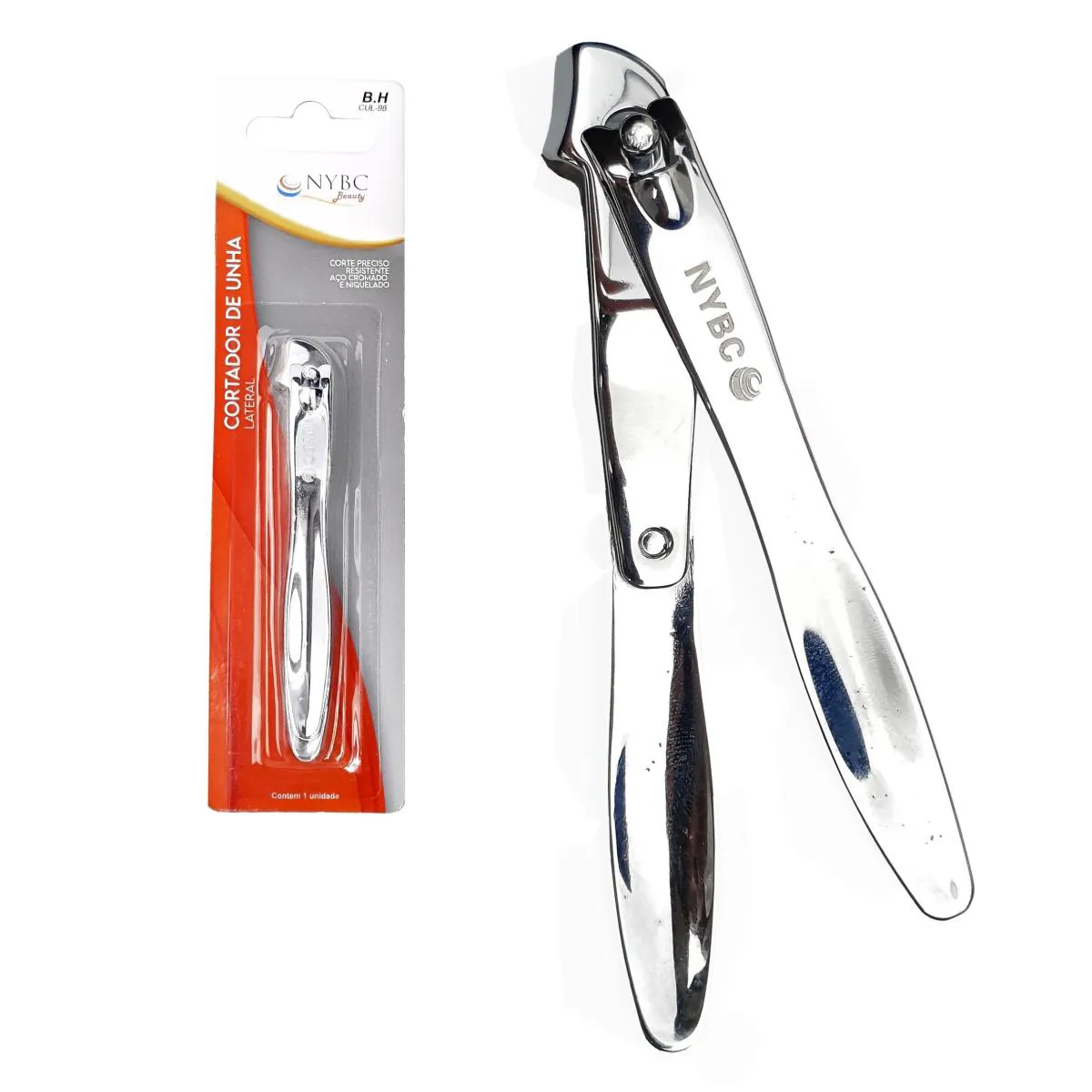 CORTADOR DE UNHAS LATERAL AçO CARBONO CROMADO NYBC