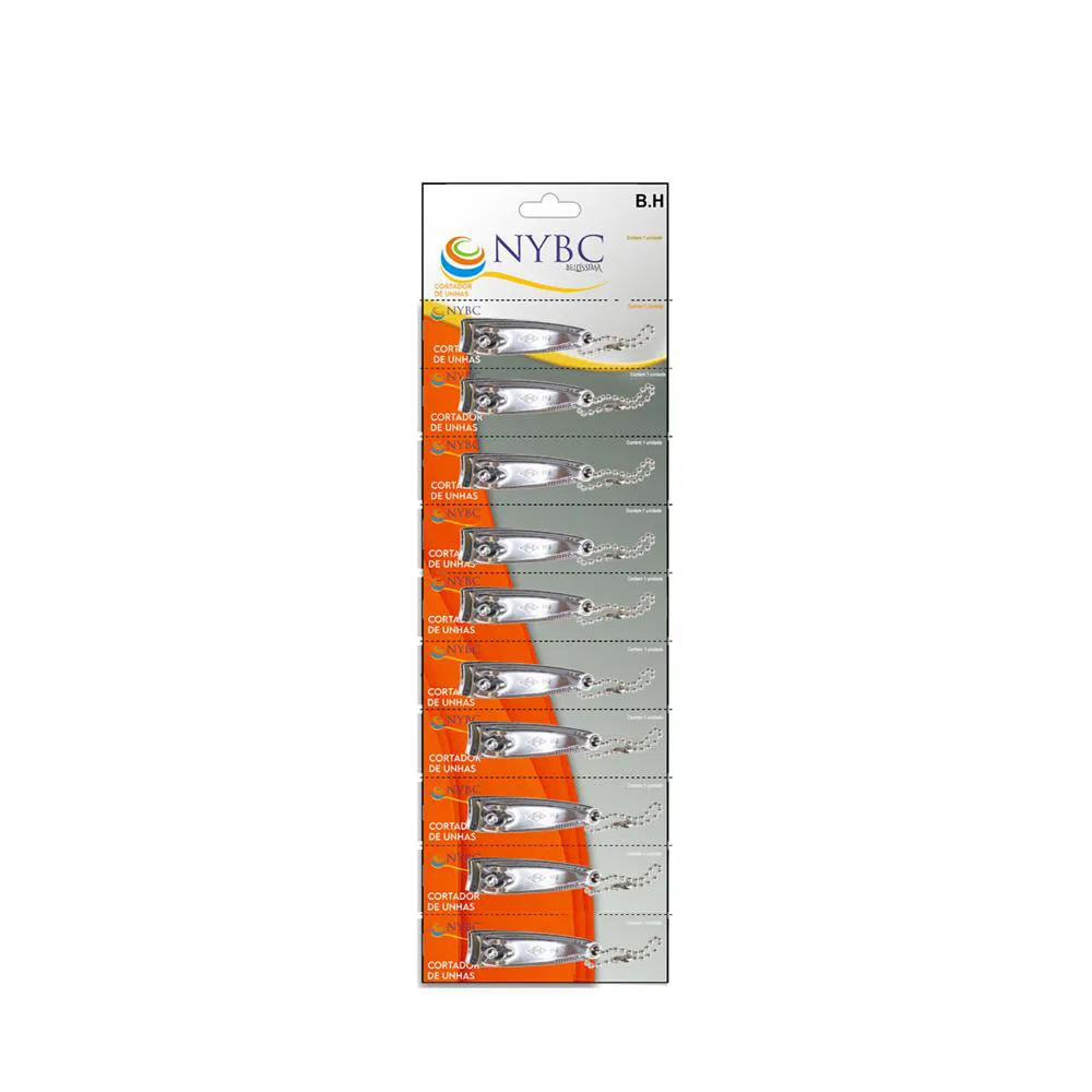 CORTADOR DE UNHAS PEQUENO COM CORRENTE (5,4CM) - 10 PCS NYBC