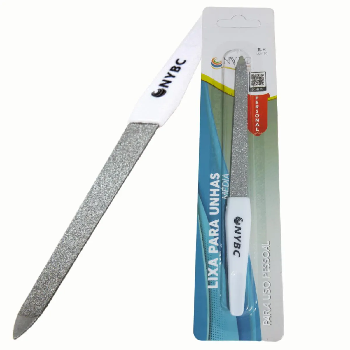 LIXA PARA UNHAS MEDIA 16,0 CM INOX NYBC