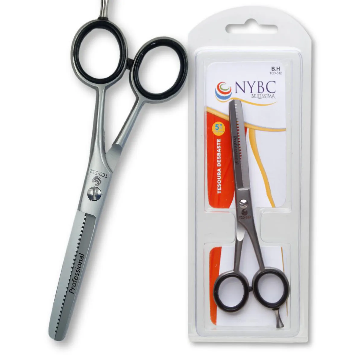 TESOURA CABELO DESBASTE 7" (17,8 CM) INOX 420 NYBC