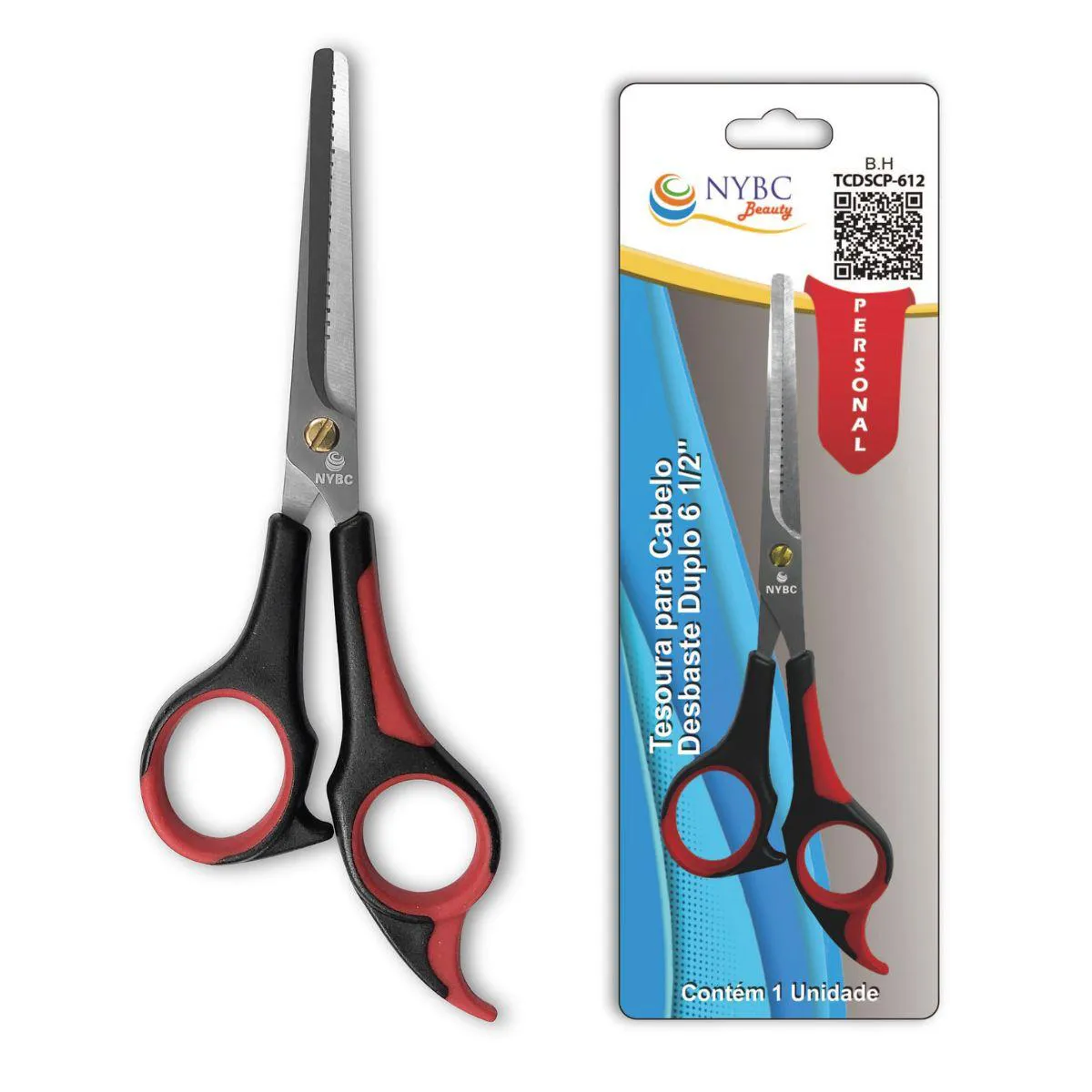 TESOURA PARA CABELO DESBASTE SIMPLES 6 1/2" - 165MM NYBC