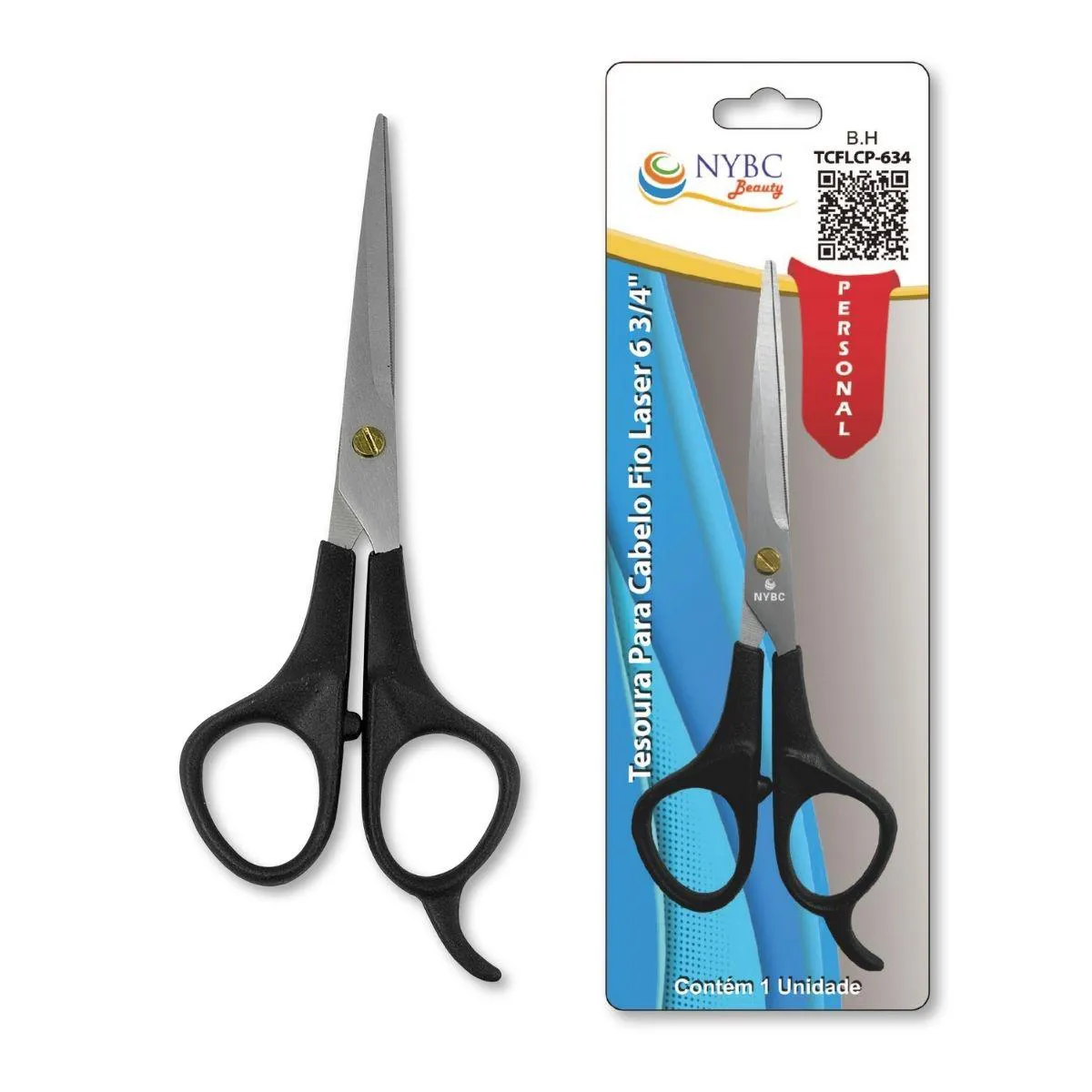 TESOURA PARA CABELO FIO LASER 6 3/4" - 175MM NYBC