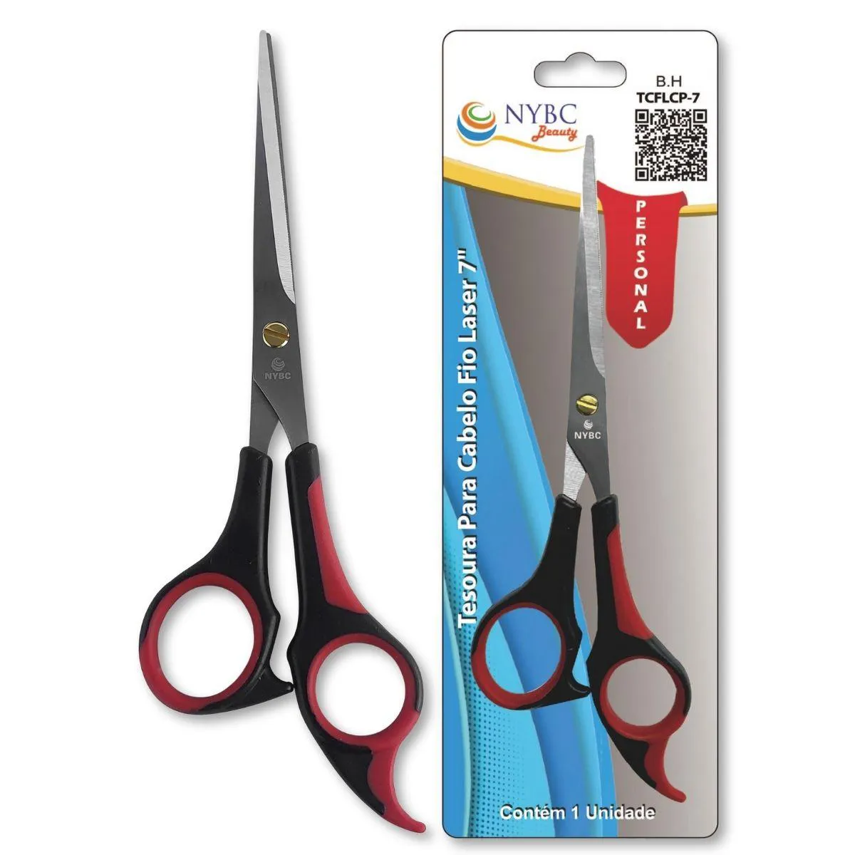 TESOURA PARA CABELO FIO LASER 7" - 182MM NYBC