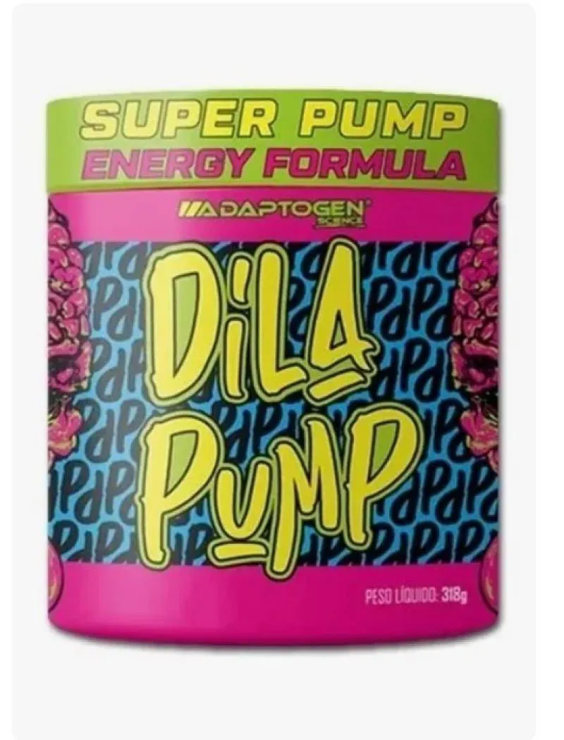 DILA PUMP PRE TREINO SEM CAFEíNA ADAPTOGEN SCIENCE POTE DE 318G MAçA VERDE
