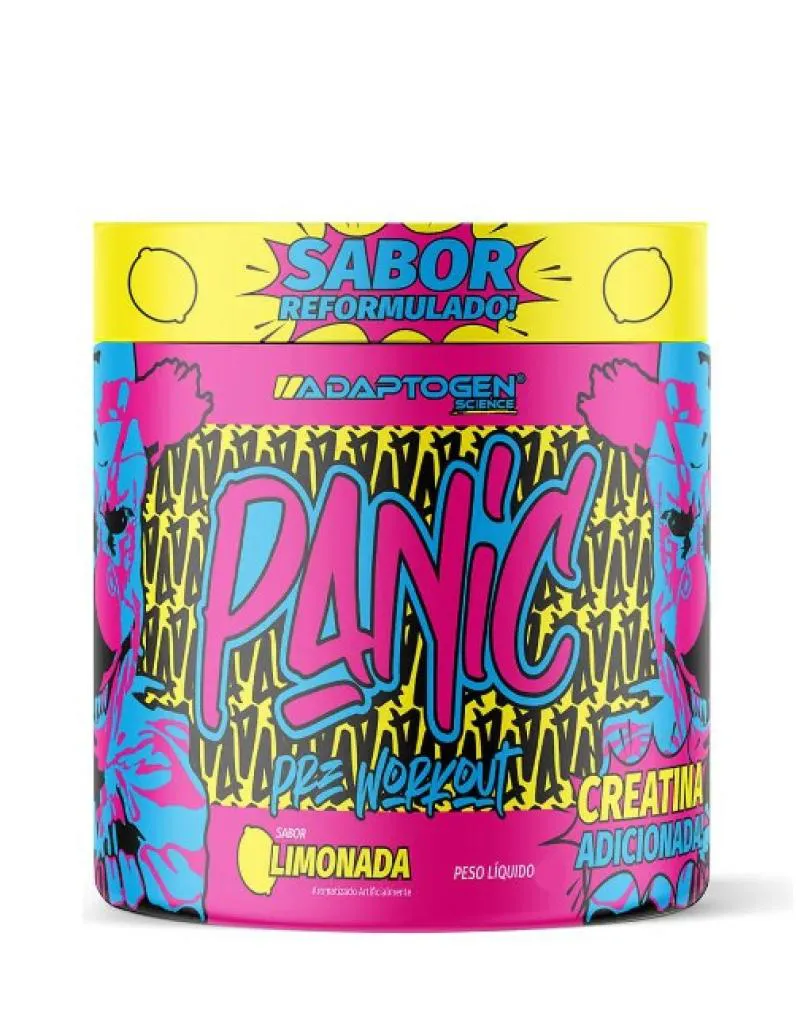 PANIC PRé TREINO COM CREATINA - LIMONADA - 150G - ADAPTOGEN