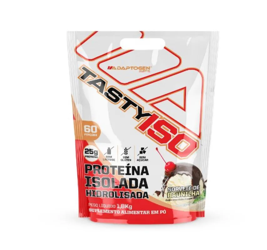 TASTY ISO WHEY 1,8KG REFIL - ADAPTOGEN SCIENCE - SABOR BAUNILHA