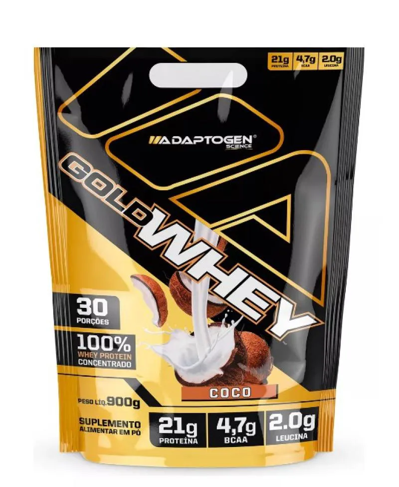 GOLD WHEY (900G) - ADAPTOGEN SABOR COCO