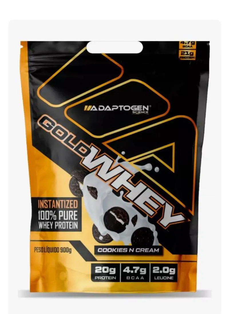 GOLD WHEY ADAPTOGEN SCIENCE PROTEíNAS COOKIES E CREAM 900G