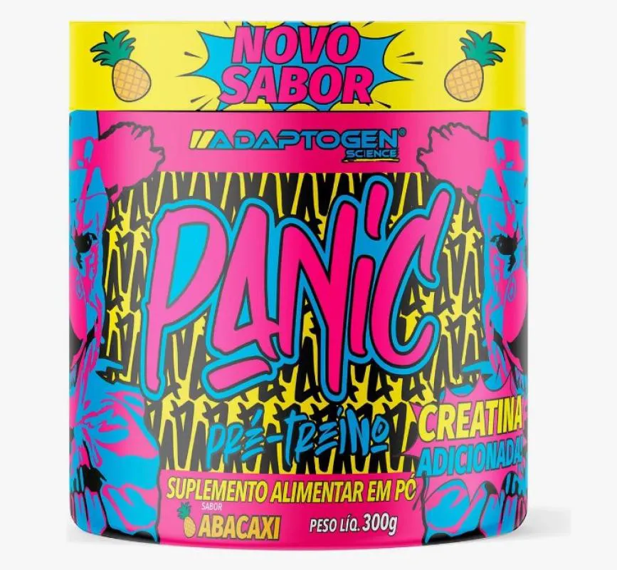 PANIC 300G COM BETA ALANINA ADAPTOGEN  SABOR ABACAXI