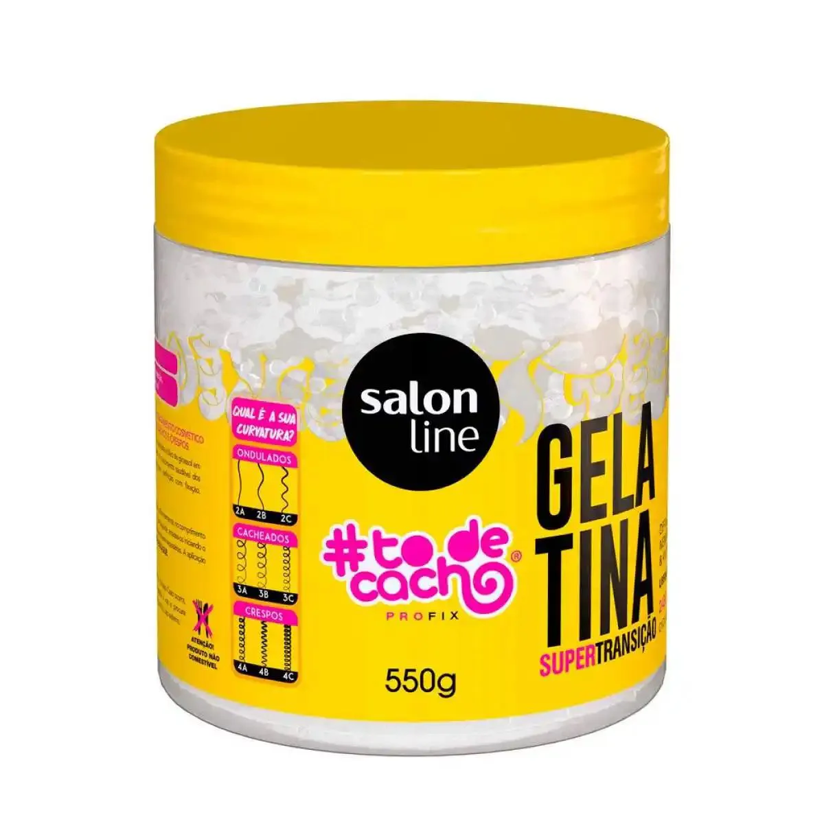 GELATINA TODECACHO TRANSIçãO CAPILAR SALON LINE 550G