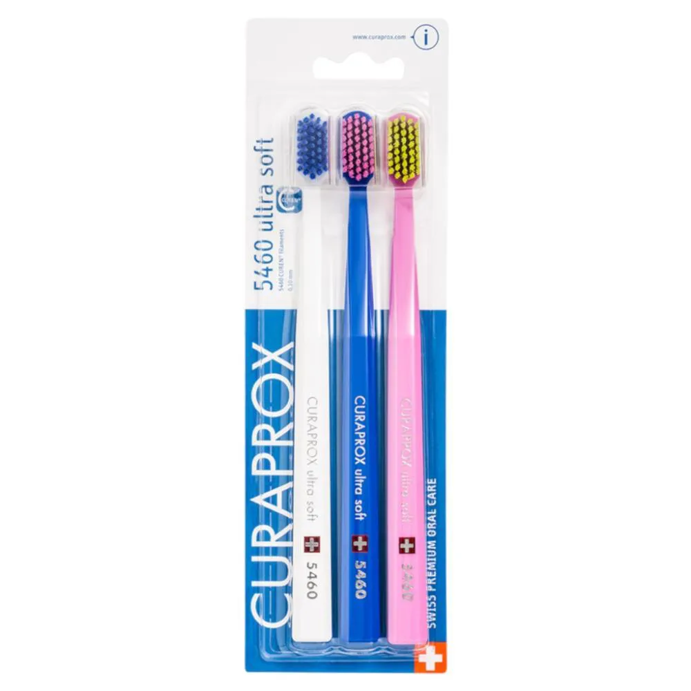 ESCOVA DENTAL CURAPROX CS5460 ULTRA SOFT SENSITIV TRIO COLOR KIT