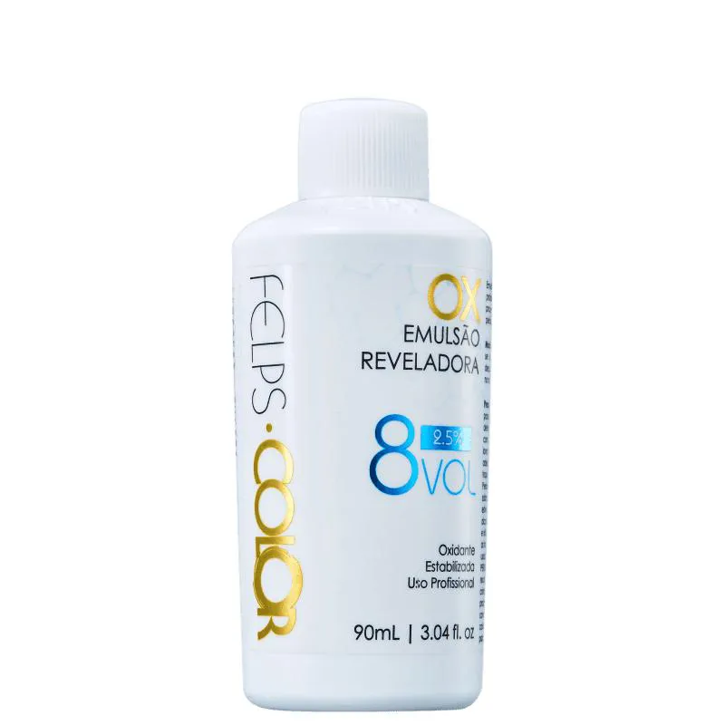 FELPS PROFESSIONAL COLOR OX 2.5% - EMULSãO REVELADORA 8 VOLUMES 90ML