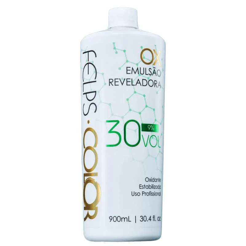 FELPS PROFESSIONAL COLOR OX 9% - EMULSãO REVELADORA 30 VOLUMES 900ML