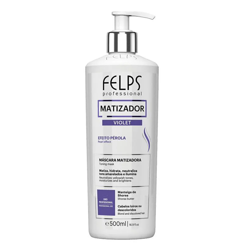 FELPS PROFESSIONAL COLOR MAGIC CLAY 4K VIOLET EFEITO PéROLA - MáSCARA MATIZADORA 500ML