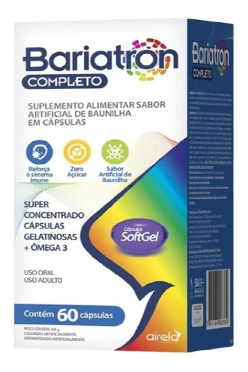 BARIATRON COMPLETO AIRELA SABOR BAUNILHA 60 CáPSULAS SOFTGEL