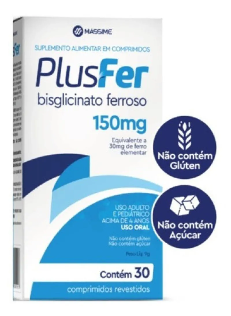 PLUSFER 150MG - 30 COMPRIMIDOS - MáSSIME