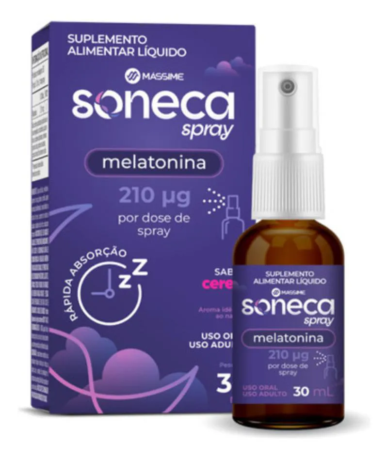 SONECA SPRAY 0,21MG DE MELATONINA POR DOSE 30ML - CEREJA
