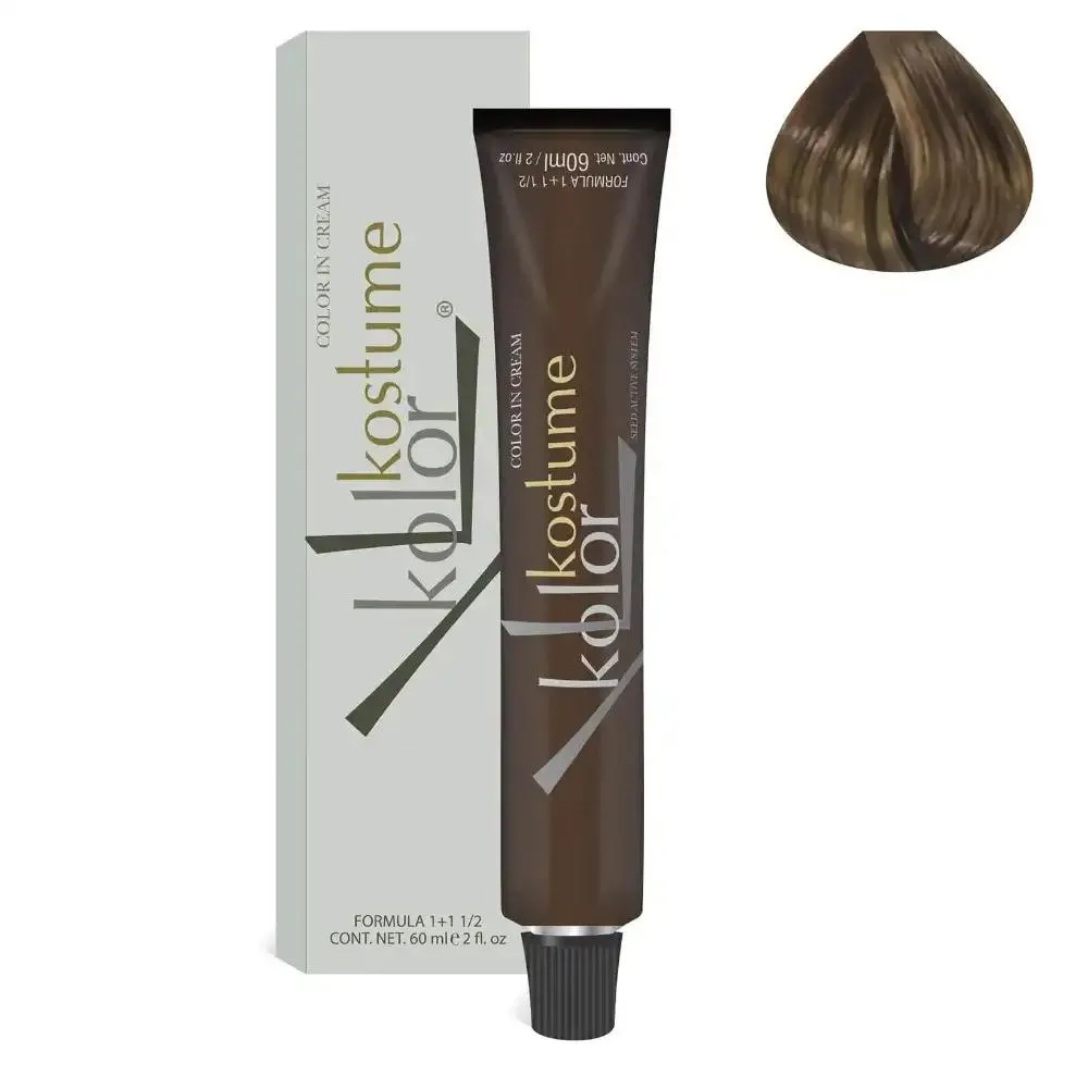 COLORAçãO KOSTUME KOLOR 7.1 LOURO MEDIO CINZA 60ML