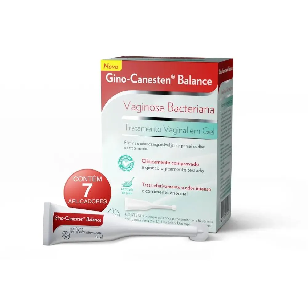 GINO-CANESTEN BALANCE GEL 5ML COM 7 BISNAGAS - GINO-CANESTEN