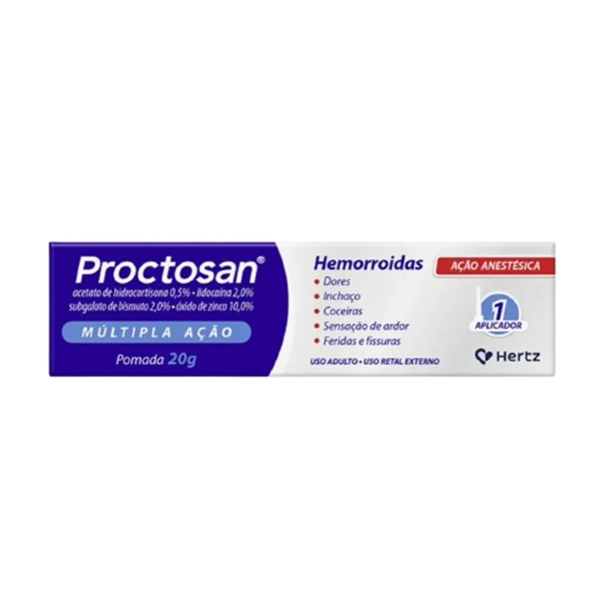KIT 2 POMADA PARA TRATAMENTO DE HEMORRóIDAS PROCTOSAN 20G