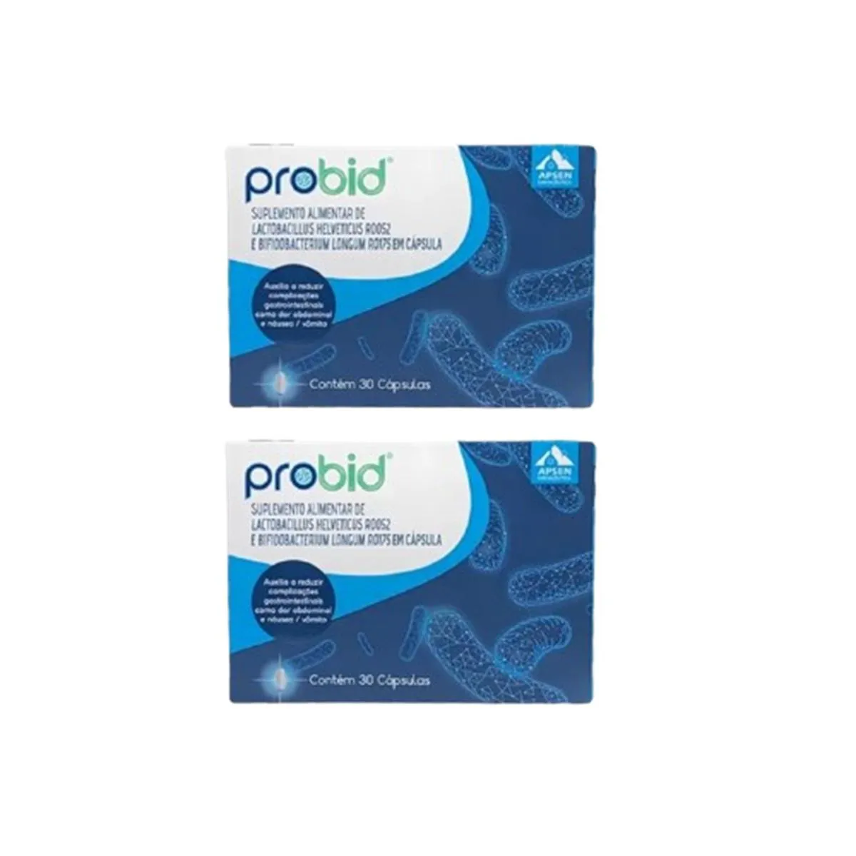 KIT 2 SUPLEMENTO ALIMENTAR DE LACTOBACILLUS PROBID 30 CPS