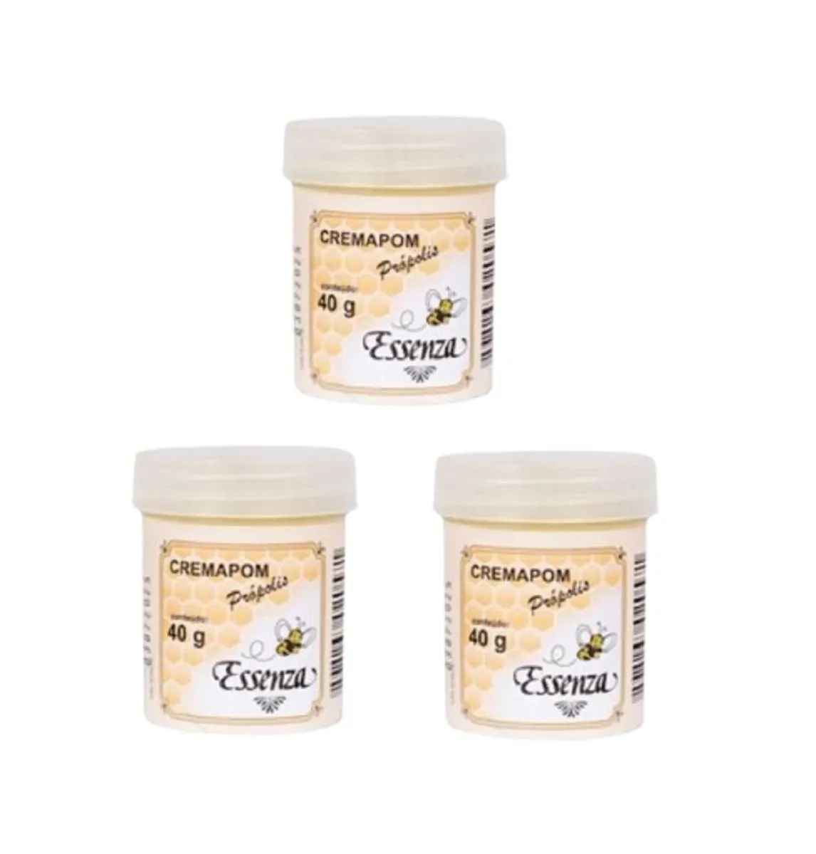 KIT 3 CREME CICATRIZANTE CREMAPOM POMADA DE PRóPOLIS