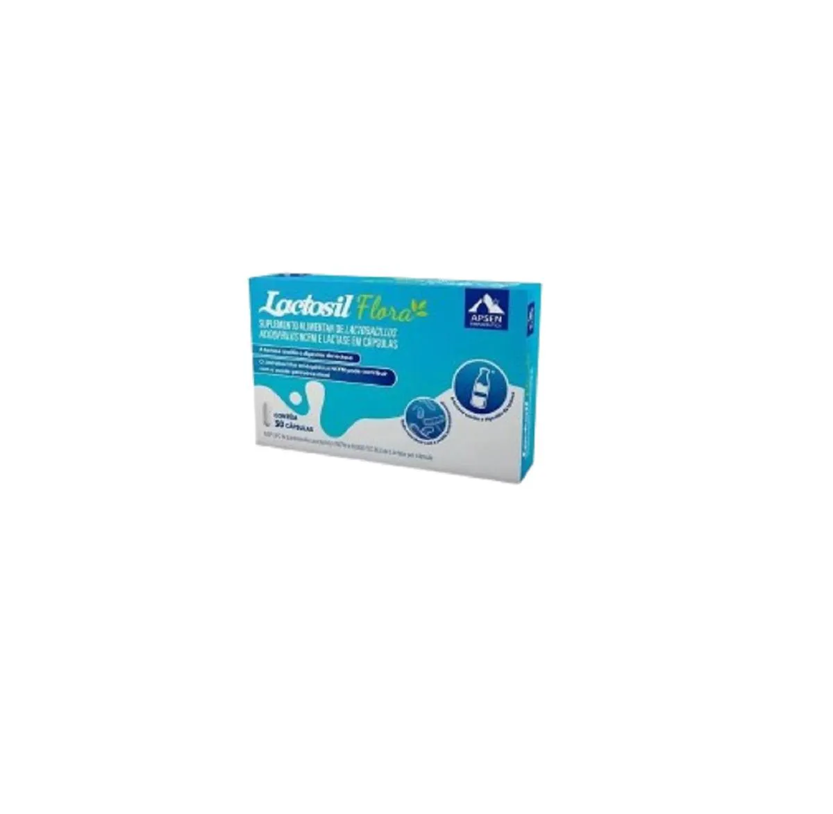 LACTOSIL FLORA ENZIMA LACTASE 10.000 FCC 30 CP – APSEN