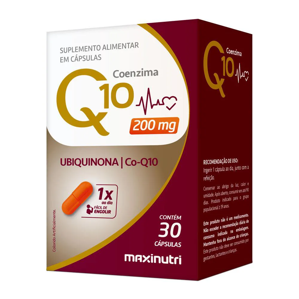 COENZIMA Q10 GOLD UBIQUINONA 200MG 30 CáPSULAS MAXINUTRI