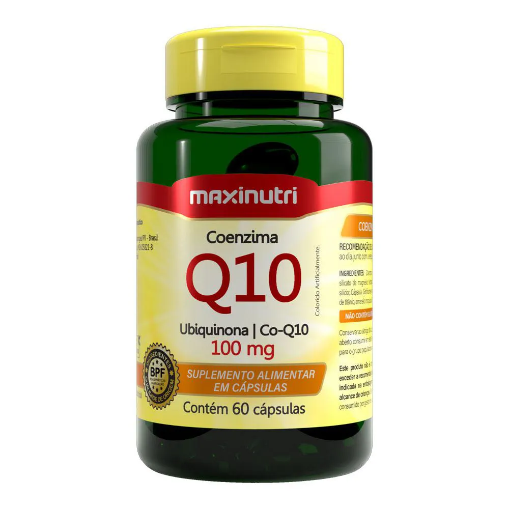 COENZIMA Q10 UBIQUINONA 100MG COM 60 CáPSULAS MAXINUTRI