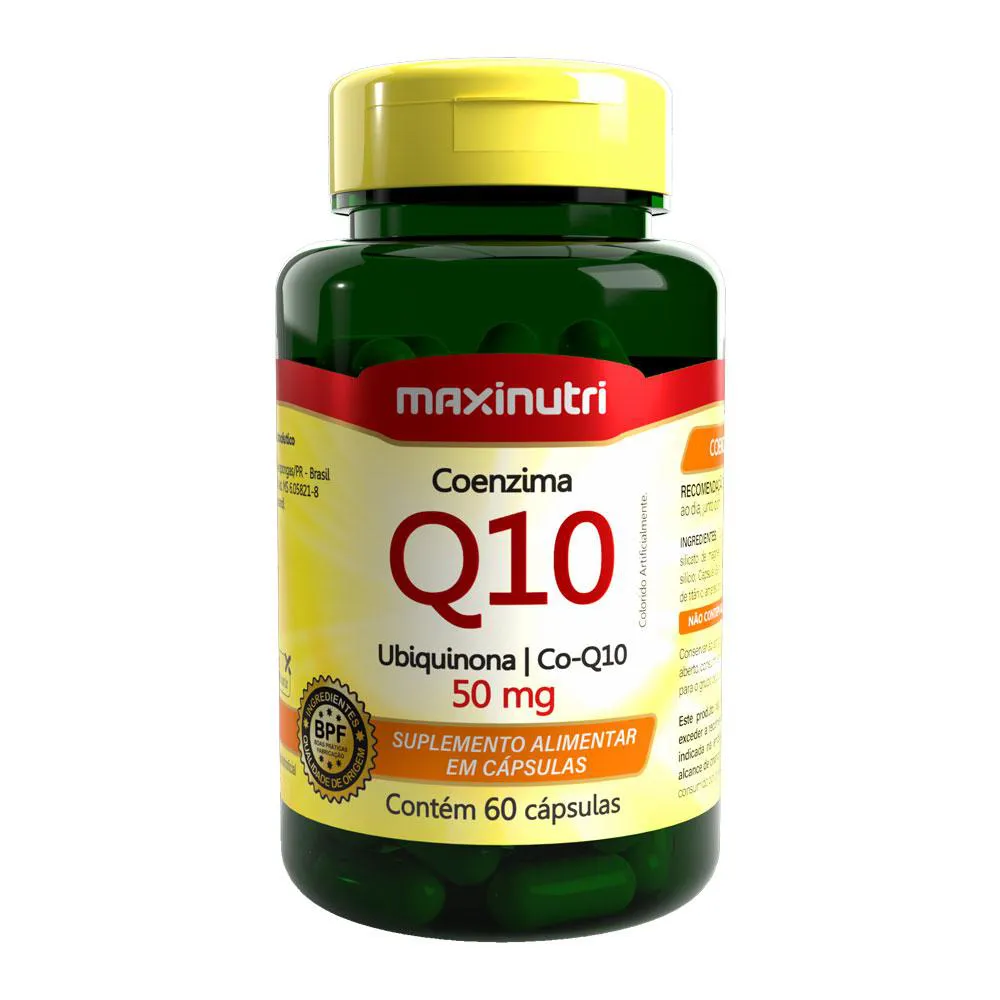COENZIMA Q10 UBIQUINONA 50MG 60 CáPSULAS MAXINUTRI