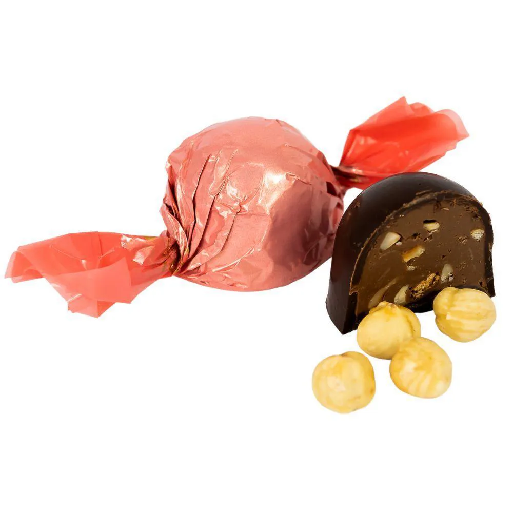 TRUFA DE CHOCOLATE 61% CACAU ZERO AçúCAR C/ CREME DE AVELã - 30G