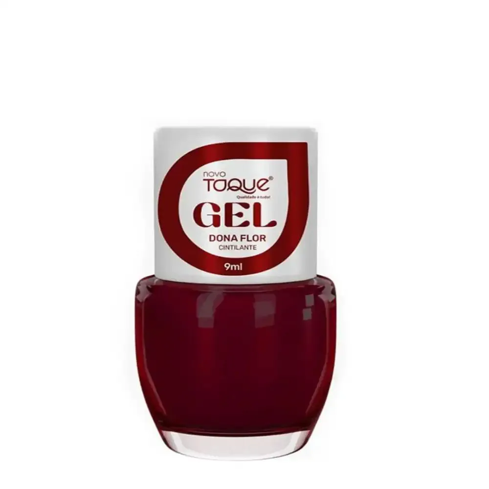 ESMALTE NOVO TOQUE EFEITO EM GEL DONA FLOR CINTILANTE 9ML