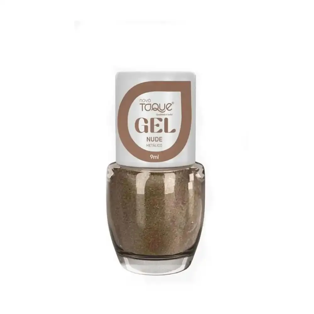 ESMALTE NOVO TOQUE NUDE METáLICO GEL 9ML