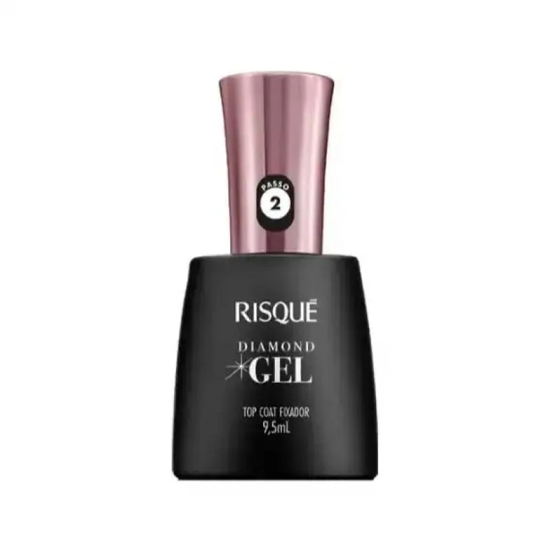 ESMALTE RISQUE GEL TOP COAT FIX 9,5ML - FINALIZAçãO PERFEITA PARA SUAS