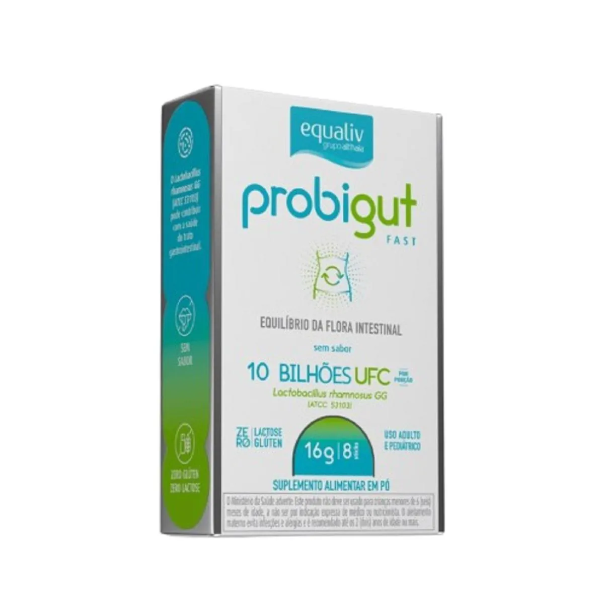 PROBIóTICO PROBIGUT FAST 8 STICKS CAPSULAS SEM SABOR EQUALIV
