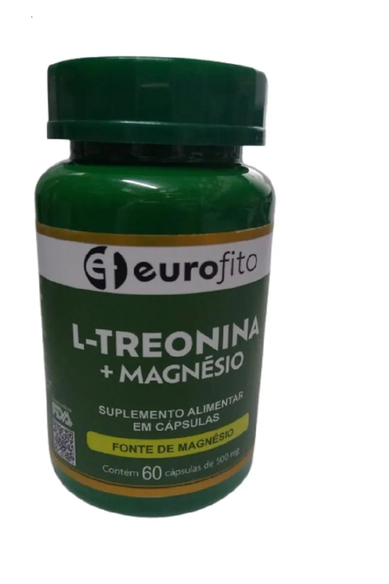 SUPLEMENTO ALIMENTAR L-TREONINA+MAGNESIO 60 CAPS - EUROFITO