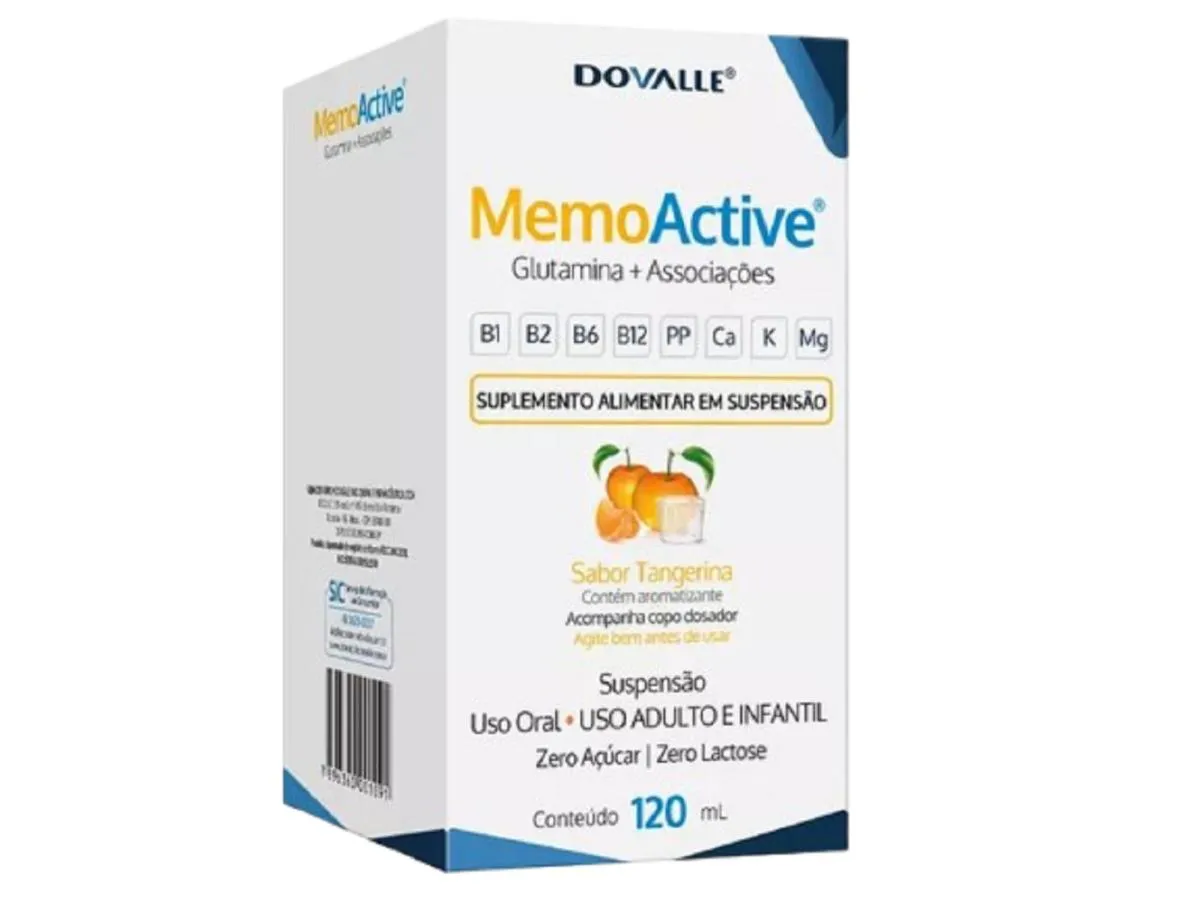 SUPLEMENTO ALIMENTAR MEMOACTIVE TANGERINA 120ML - DOVALLE