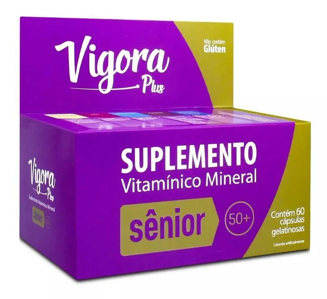 SUPLEMENTO VIGORA PLUS SêNIOR 50+ 60 CPS - PRATI DONADUZZI